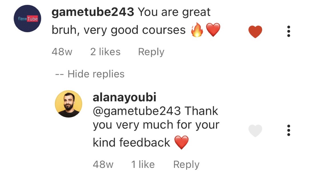 Student review - Instagram